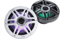 Clarion CMSP-771RGB-SWG Premium 7.7" marine speakers with built-in RGB LED light