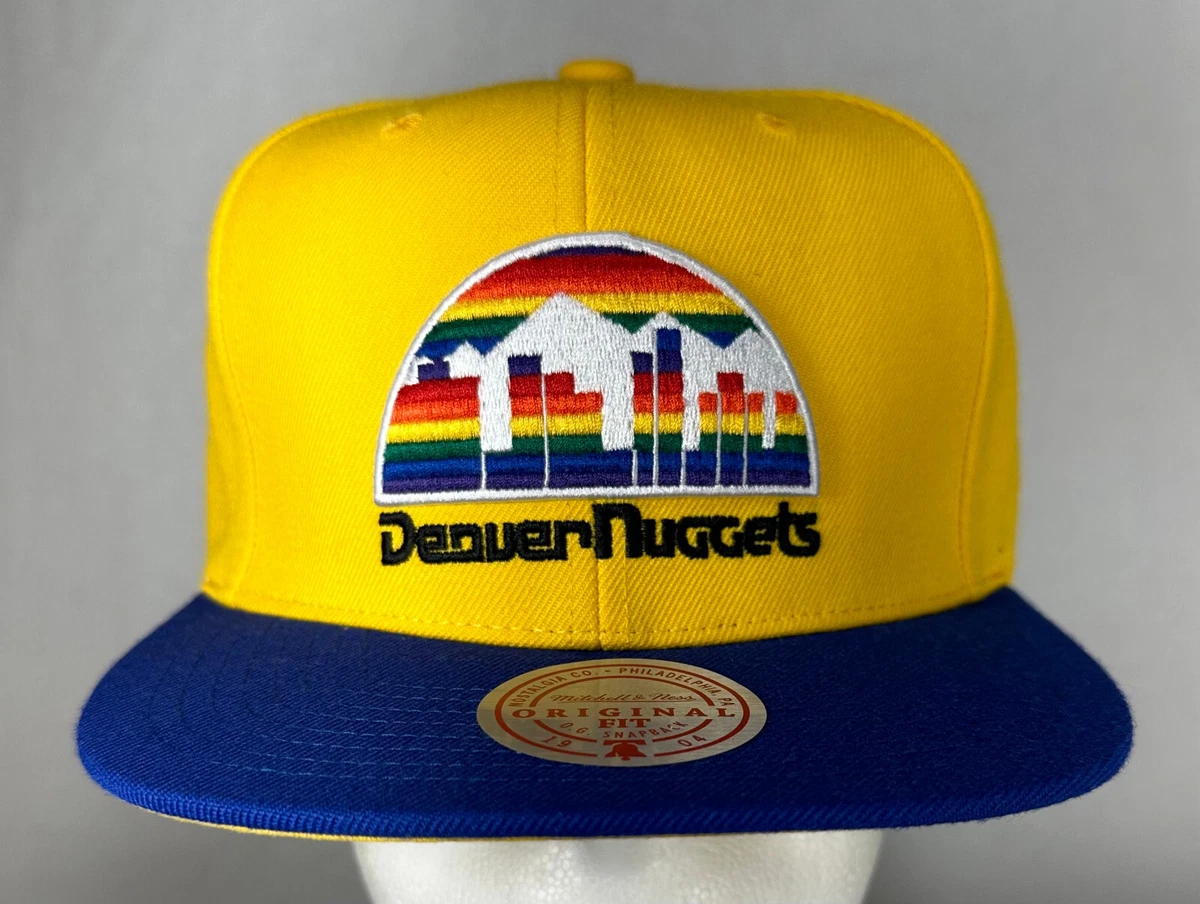 Mitchell And Ness NBA Denver Nuggets Snapback Hat - Grey/Black