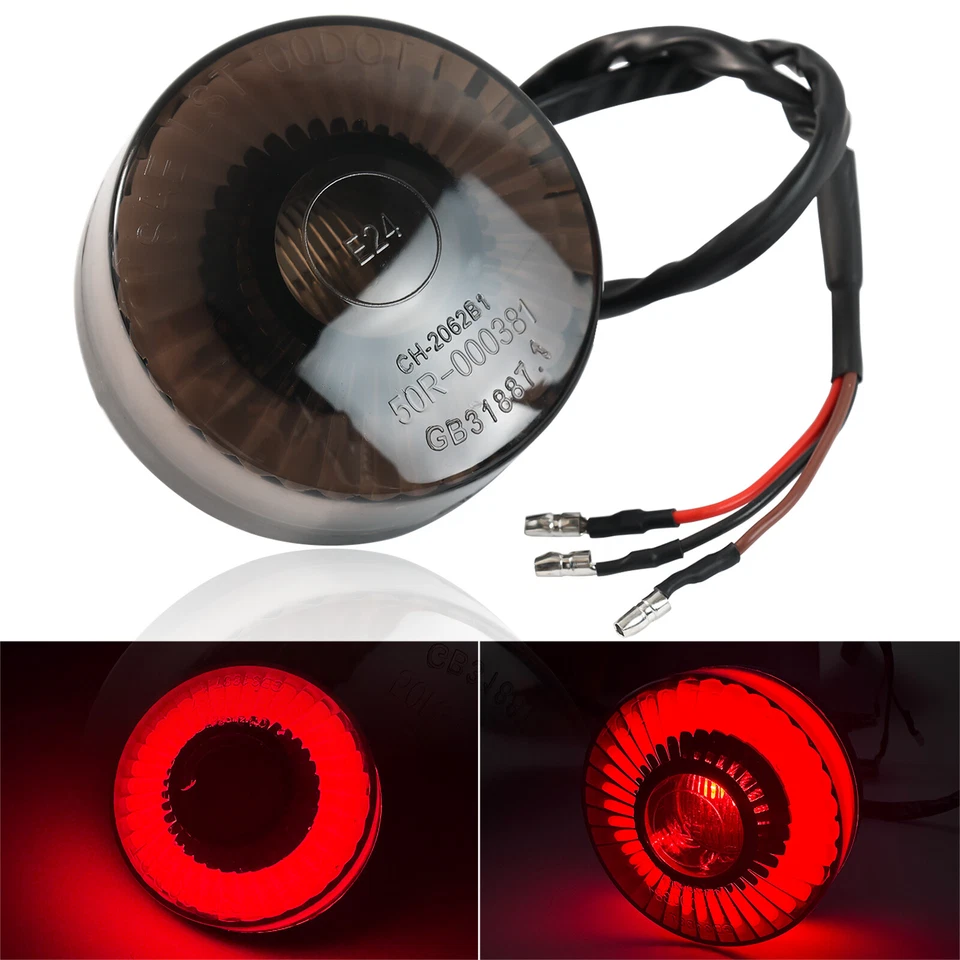 Universal LED Mini Rücklicht Bremslicht Motorrad Quad Roller Rückleuchte 12V E24 - Bild 3 von 4