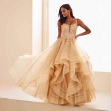Long Formal Evening Ball Gown Wedding Bridesmaid Prom Party Dress Party