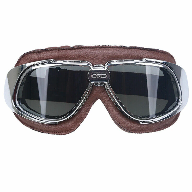 Gafas de piloto retro motocross carreras ATV todo terreno snowboard esquí gafas anti-UV Foto 3 de 4