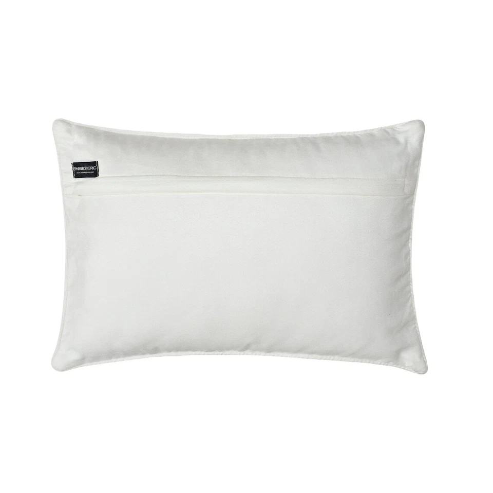 Red & Blue Suede 12"x16" Lumbar Pillow Cover Chevron, Quilted - Chevron Meltdown - Image 3 of 3