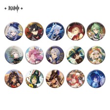 miHoYo Genshin Impact Badge Anecdote Emblem Original Official Goods Games Anime