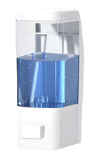 Chrome Wall Mounted Liquid Soap Shampoo Pump Dispenser Bathroom Kitchen Washroom