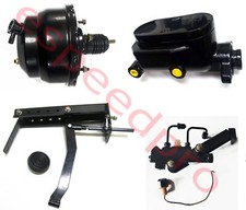 8 Black Universal Power Brake Booster Smooth Master Firewall Underdash Mount
