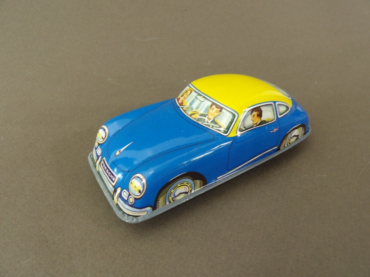 Jouet Ancien JOYAX France – Porsche 356 Coupé – Tôle Lithographiée, 14 Cm