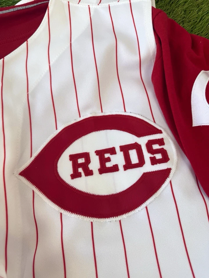 Barry Larkin Cincinnati Reds Vintage 1996 MLB All-Star Game Baseball Jersey Vest - Image 4 of 4