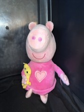 2003 Peppa Pig Sleep N Oink Talking Musical Plush Stuffed Animal 14" Works