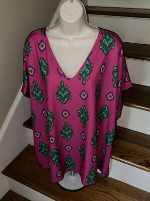 First Love Boutique Oversized Loose Fit Cap Sleeve Blouse 2XL BID 4 CHARITY 244