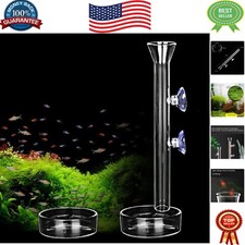 Elegant Adjustable Shrimp Feeding Tube with 2-Cup Tray for Easy Aquarium Care