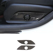 Seat Button Handle Panel Cover Trim For Mercedes-Benz GLC 2016-2021 Carbon Fiber