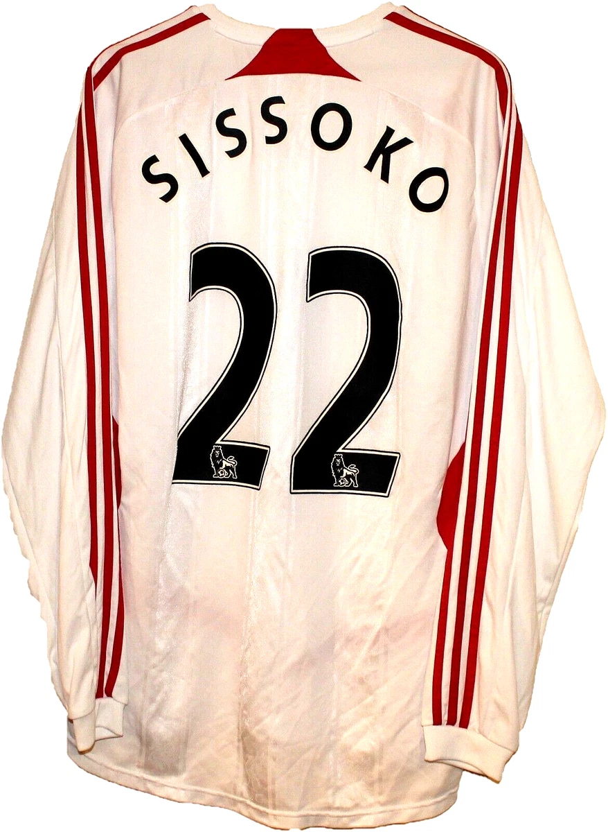 2007 22 SISSOKO LIVERPOOL FC Football SHIRT Jersey ADIDAS size