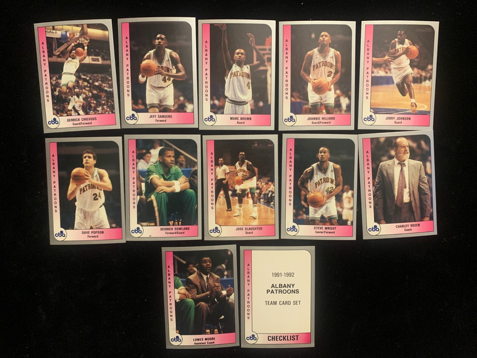 1991-92 ProCards CBA ALBANY PATROONS singles - choose from list