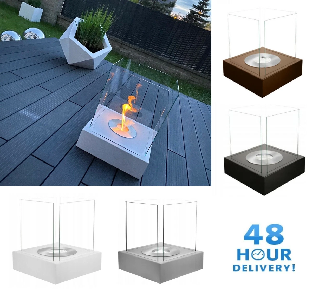 Bio Fire Ethanol Burner Bowl Chimenea Burner Outdoor Eco Patio Heater 40 x  40 cm | eBay