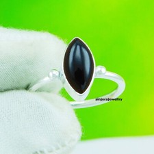Black Onyx Gemstone 925 sterling silver handmade Gift Ring US size 5 to 13
