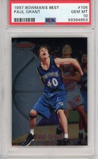 1997 Bowman's Best #105 Paul Grant - Rookie RC POP 1 - PSA 10
