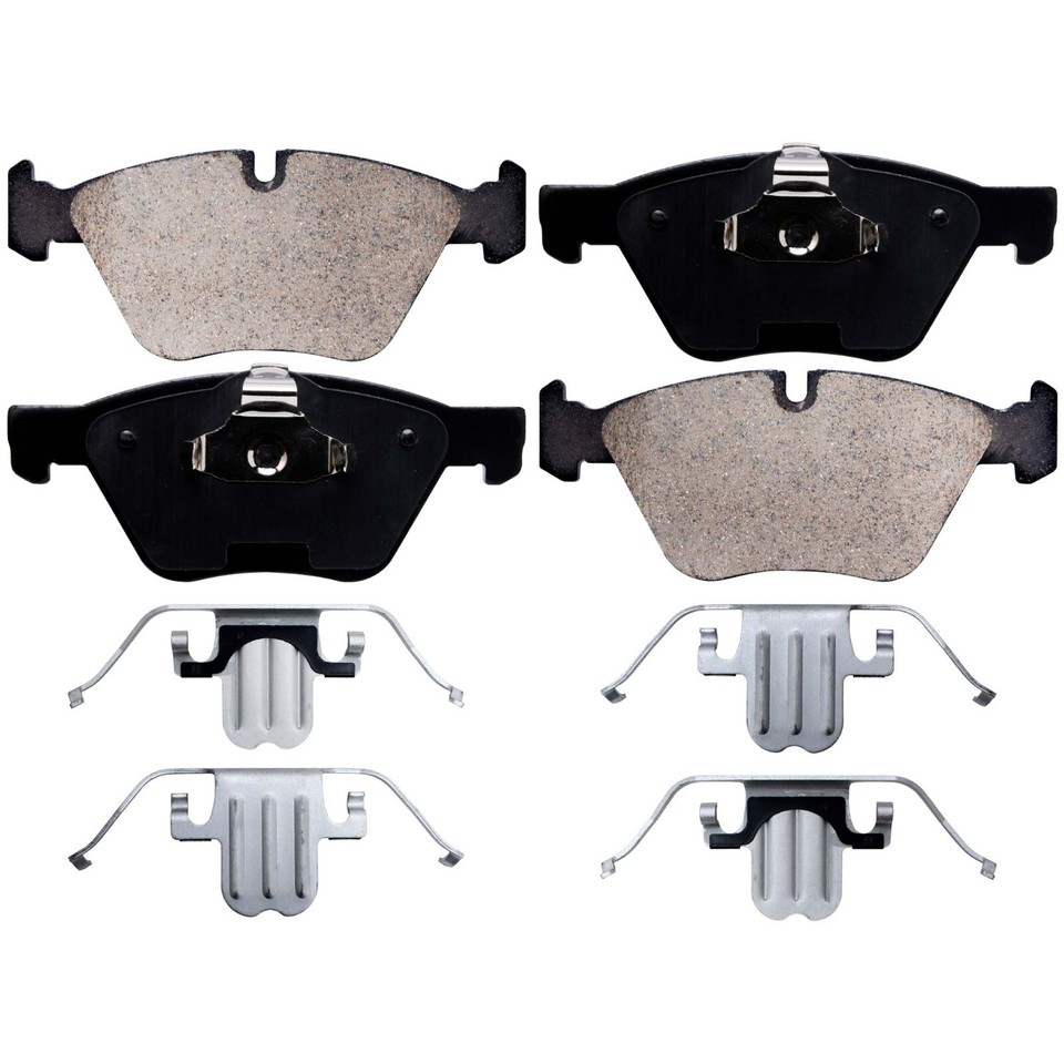 FRONT DRILLED Rotors + Brake Pads for 2006 2007 BMW 128i 325i 325xi