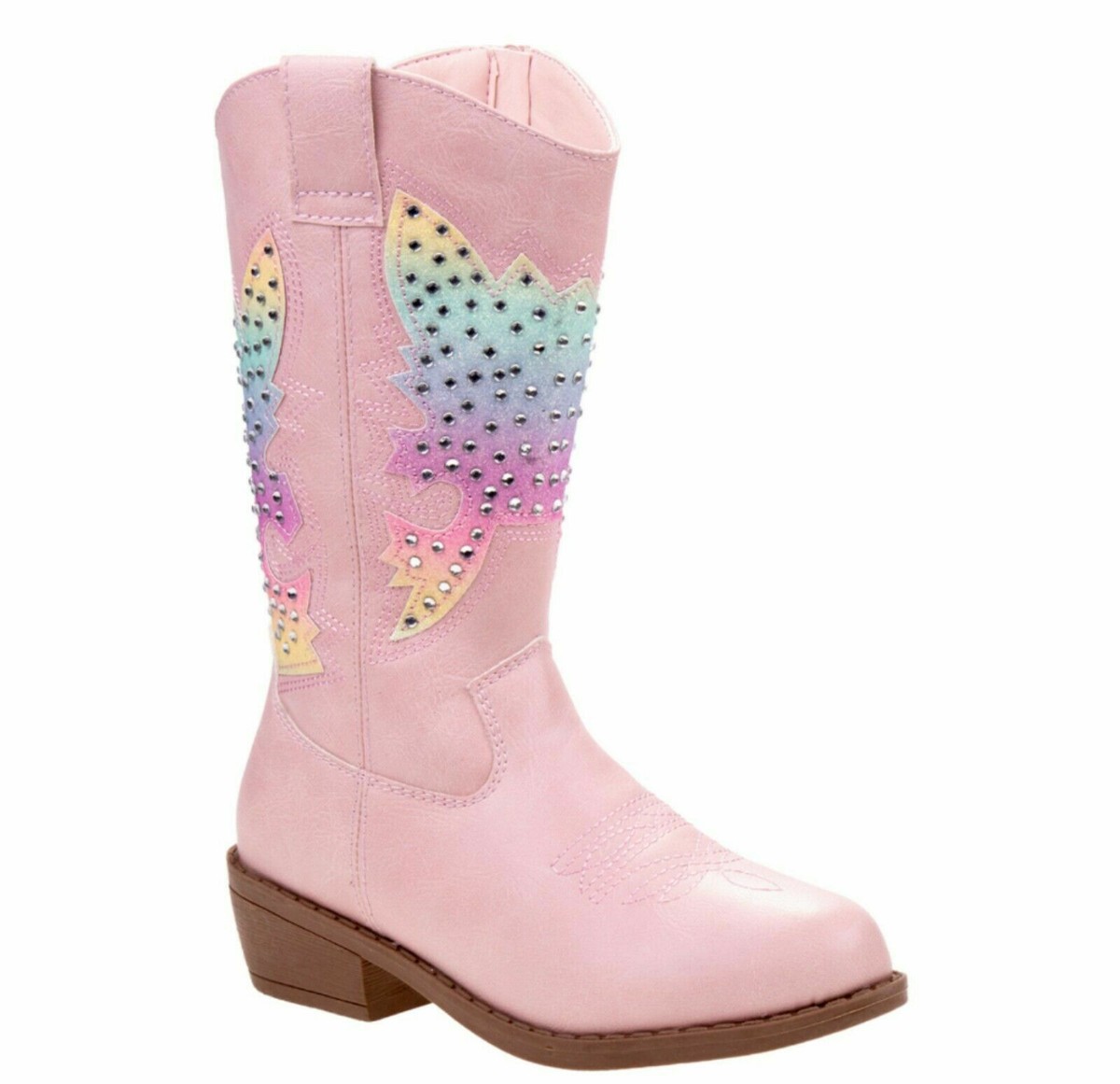 Kensie Girl Toddler Girls Rainbow Western Boots Size NEW IN BOX