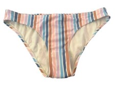 Xhilaration sparkle stripes Women's cheeky hipster bikini Bottom Large 8-10