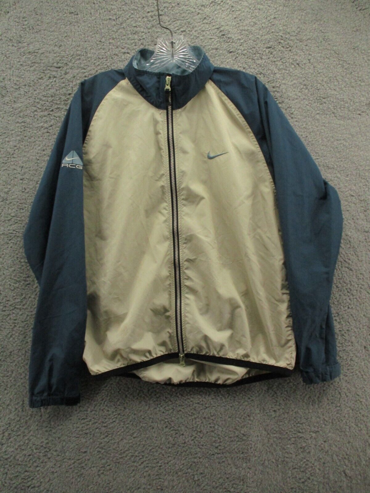 Vintage Nike ACG Jacket Outerlayer 3 Windbreaker Lightweight Blue Womens Size L ASA College: Florida