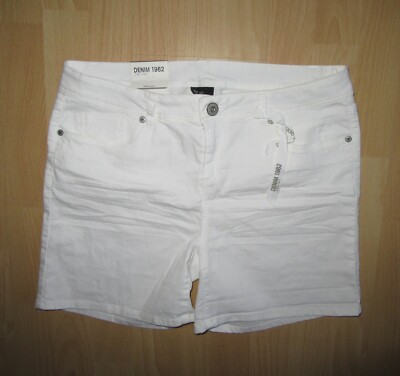 TAKKO JEANS*Modell Denim*Shorts / Bermuda*Gr. 42*weich*Weiß*Power Stretch*NEU