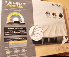 New Intex Dura-Beam Standard Queen Single-High Air Mattress in Open Box