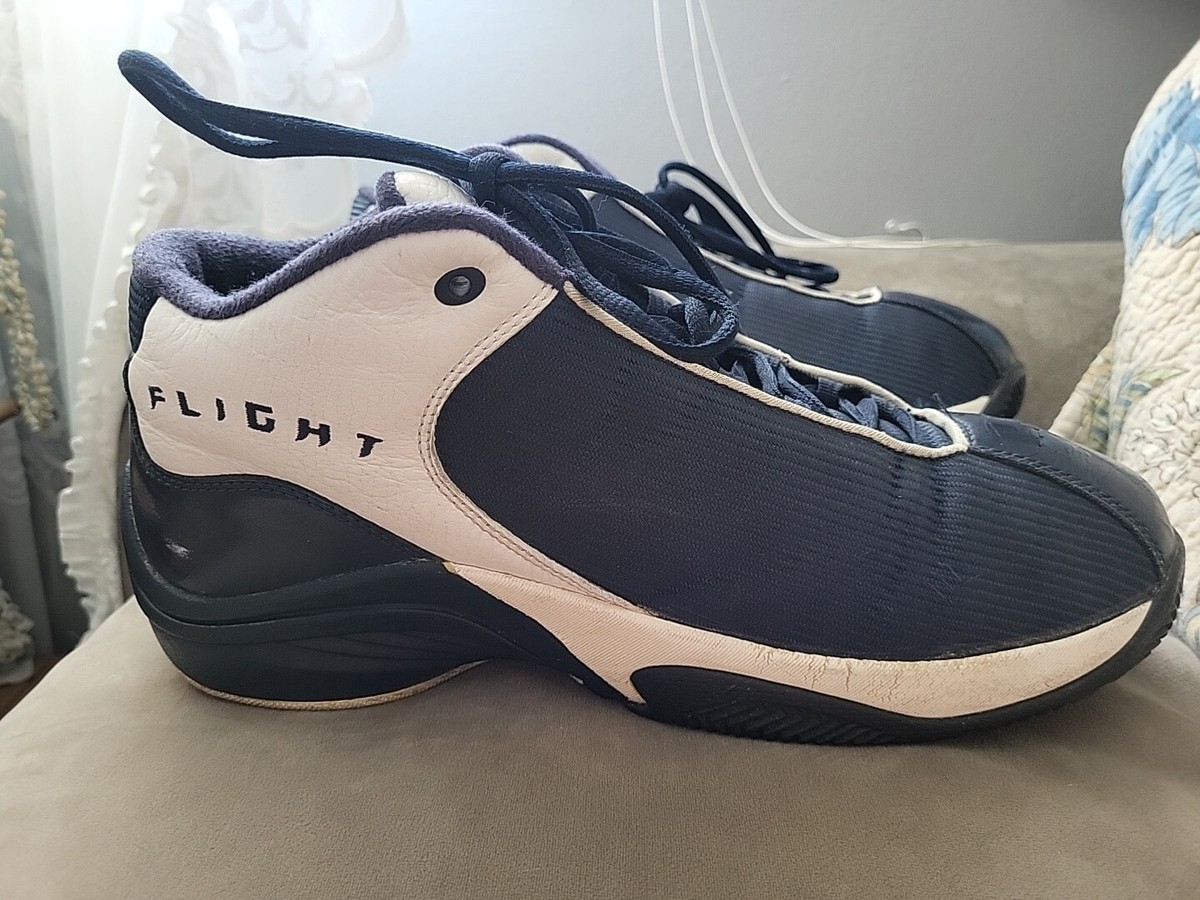 Vintage 2001 Nike Air Flight Men's Athletic Basketball Shoes Sz 13 Navy \u0026 White | eBay