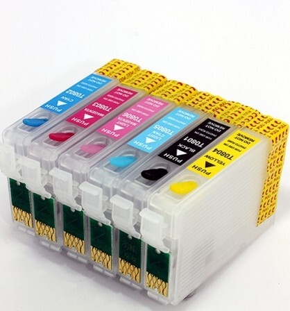 KIT CARTUCCE RICARICABILI 920XL CON CHIP NON ORIGINALI HP PER Officejet 6500 A - Foto 9