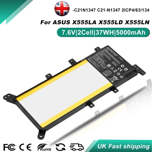 5000mAh C21N1347 Battery For Asus X555L X555LA X555LN X555MA X552WE X554L R556