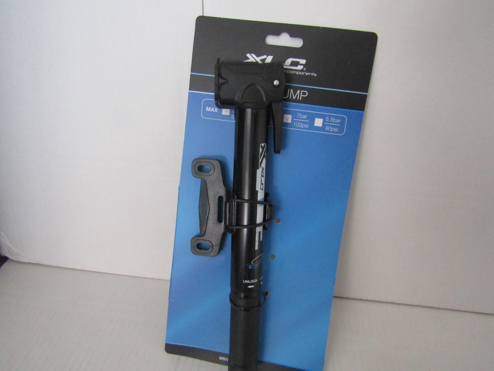 XLC ALPHA II PU-T01 Telescopic Inflator Pump Mini DUAL VALVE SV/PV