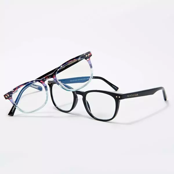 Prive Revaux The Show Off Blue Light Readers Black Red Multi Set