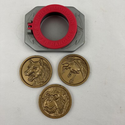 Mighty Morphin Power Rangers Morpher Belt Clip ALL 3 COINS Vintage Bandai 1995