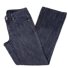 Tommy Hilfiger Women's Black Flared Mid Rise Denim Jeans Sz 6