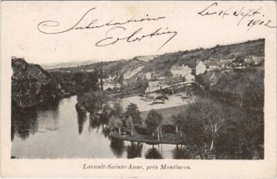 Old postcard LAVAULT-SAINTE-ANNE near Montlucon - General view (1220903)