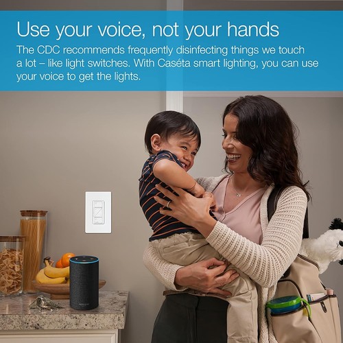 Caseta Original Smart Dimmer Switch with Wireless Remote for Seamless Lighting - Picture 5 of 13