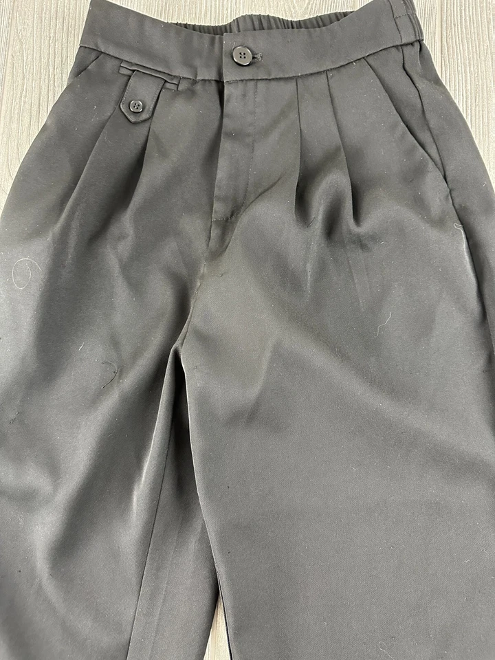 Pantalones plisados negros AHA Selected para mujer talla XS Foto 2 de 4