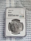 1904 o morgan silver dollar ms63 pcgs
