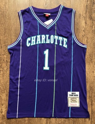 muggsy bogues purple jersey