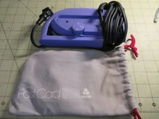 Sanyei Post Card Travel Iron PC50 120/240 VAC Dual Voltage Flat Storing 