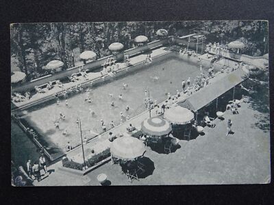 USA WASHINGTON Wardman Park Hotel AUSSENPOOL um 1940 Postkarte