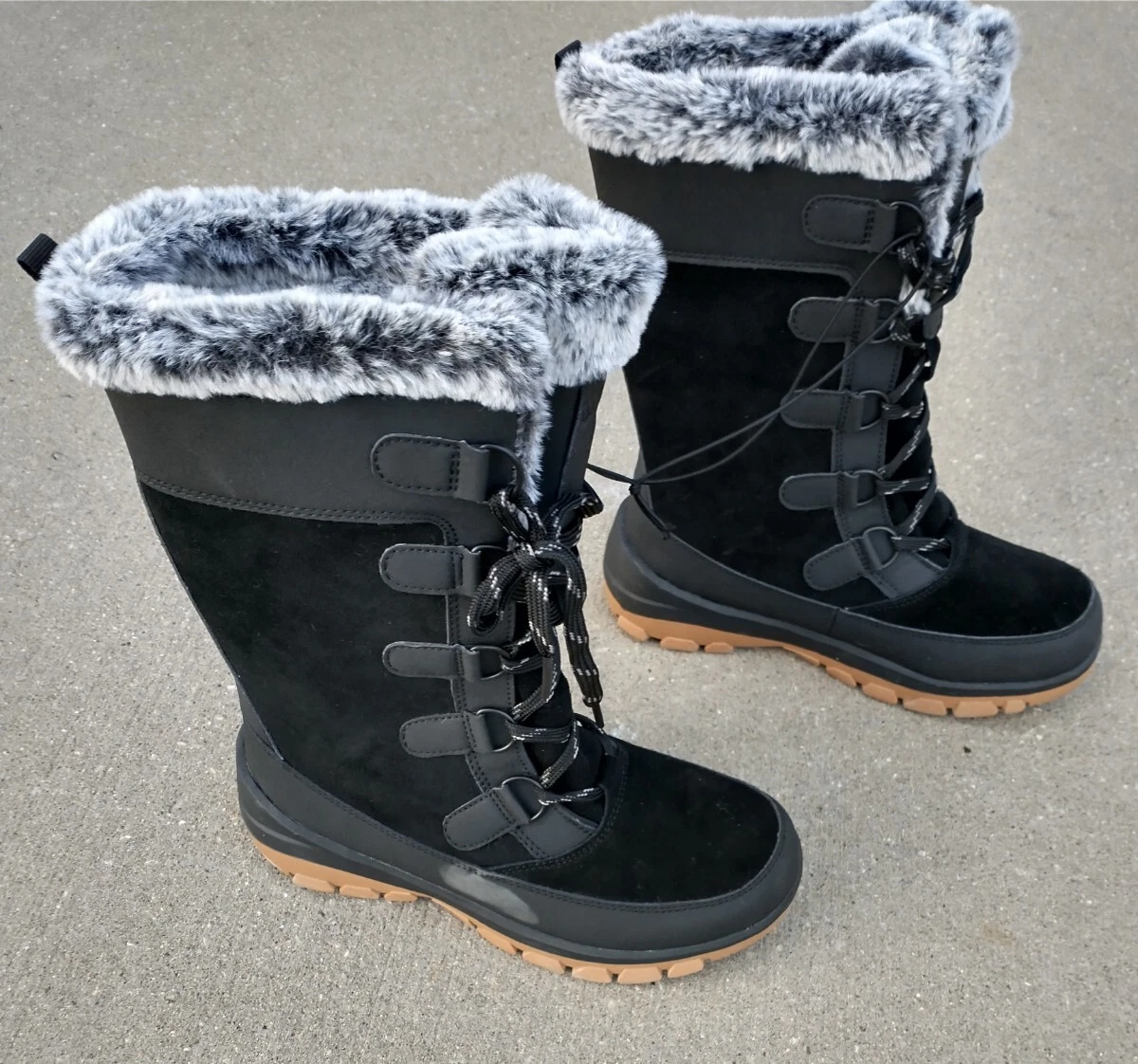Womens size 12 wide winter boots sale