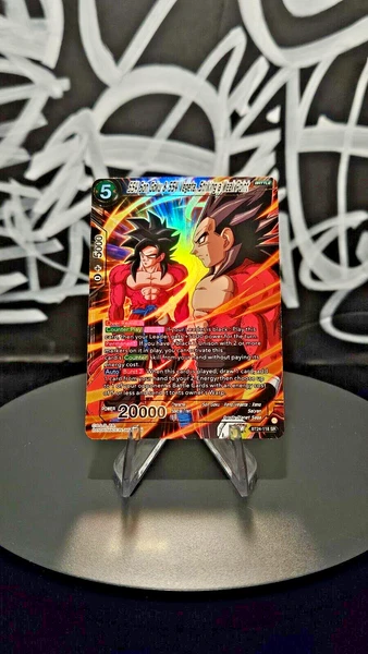 SS4 Son Goku & SS4 Vegeta Striking a Weak Point BT24-118 SR Beyond Generations