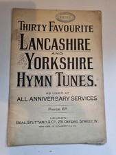 Thirty Favourite Lancashire And Yorkshire Hymn Tunes Beal, Stuttard Vintage