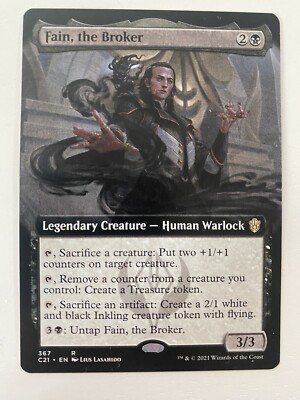 Fain, The Broker *Non-Foil* EXT ART Strixhaven MTG NM/MT C21 Combine Shipping