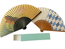  NEW Japanese folding fans, Two traditional Japanese senses, with logos