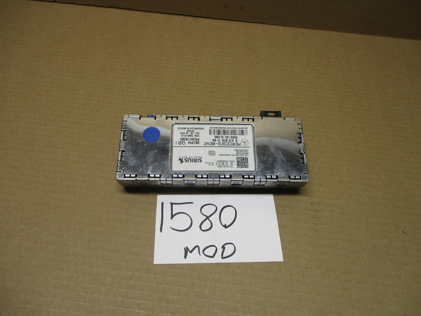 08 - 14 Mercedes C300 Sirius Satellite Radio Control Module Computer #1580-MOD 