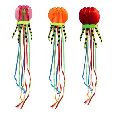 Frameless 3-D Octopus Kite Single String Kite Kids Outside Sport Beach for Play