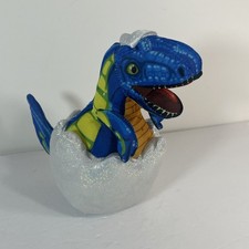 Nanco Hatching Blue Baby Dinosaur Egg T-Rex Sparkle Egg Plush Stuffed Animal Toy
