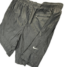 Vintage Nike Swim Trunks Shorts Mens Large Black Nylon Mesh Lined Swoosh Y2K Bag
