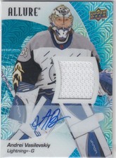 2024 Upper Deck Allure Andrei Vasilevskiy #59 Blue Line Auto Jersey /25 ZJ
